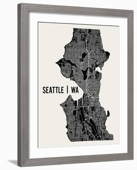 Seattle-Mr City Printing-Framed Art Print