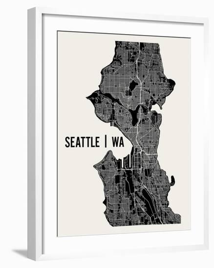 Seattle-Mr City Printing-Framed Art Print