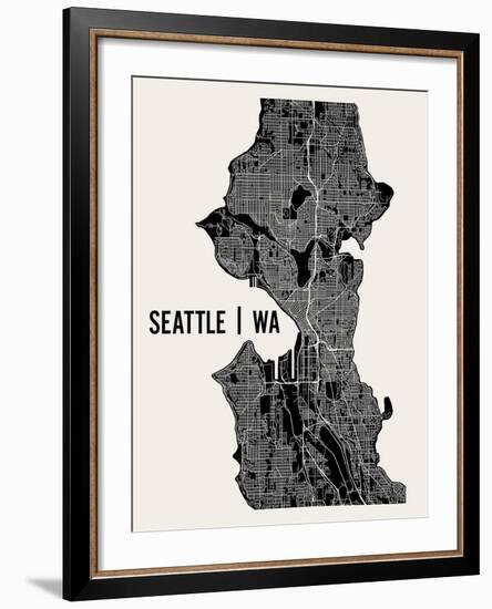 Seattle-Mr City Printing-Framed Art Print