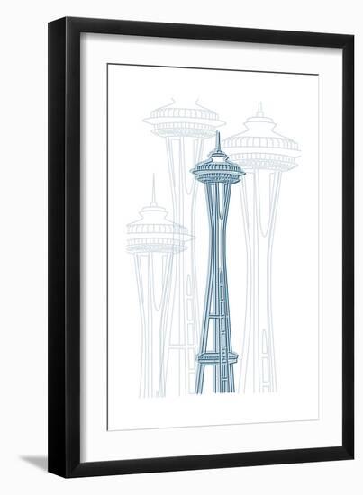 Seattle-Cristian Mielu-Framed Art Print