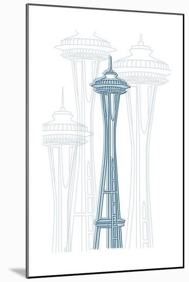 Seattle-Cristian Mielu-Mounted Art Print