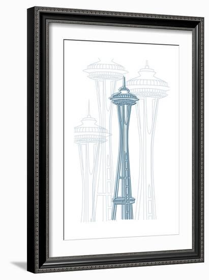 Seattle-Cristian Mielu-Framed Art Print