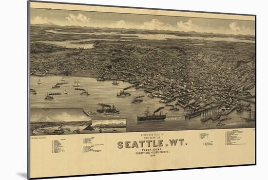 Seattle-null-Mounted Giclee Print