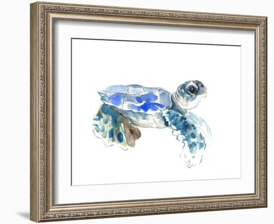 Seaturtle-Suren Nersisyan-Framed Art Print