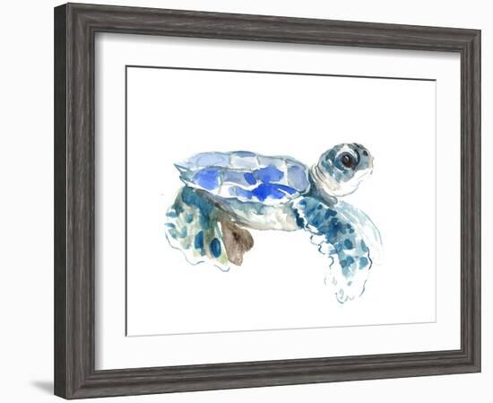 Seaturtle-Suren Nersisyan-Framed Art Print