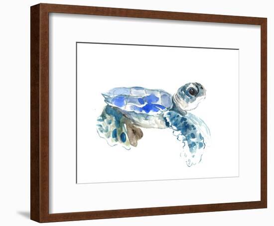 Seaturtle-Suren Nersisyan-Framed Art Print