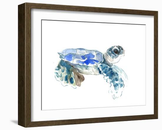 Seaturtle-Suren Nersisyan-Framed Art Print