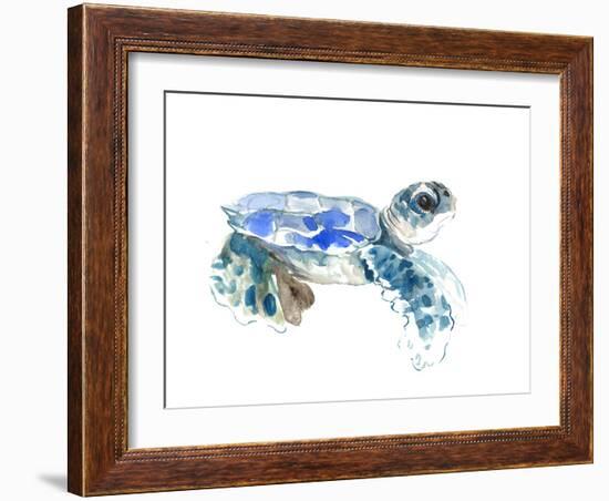 Seaturtle-Suren Nersisyan-Framed Art Print