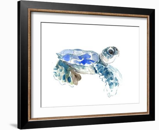 Seaturtle-Suren Nersisyan-Framed Art Print