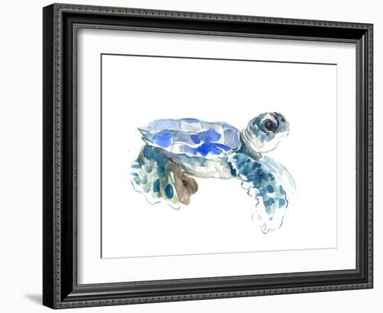 Seaturtle-Suren Nersisyan-Framed Art Print