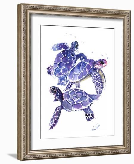 Seaturtles-Suren Nersisyan-Framed Art Print