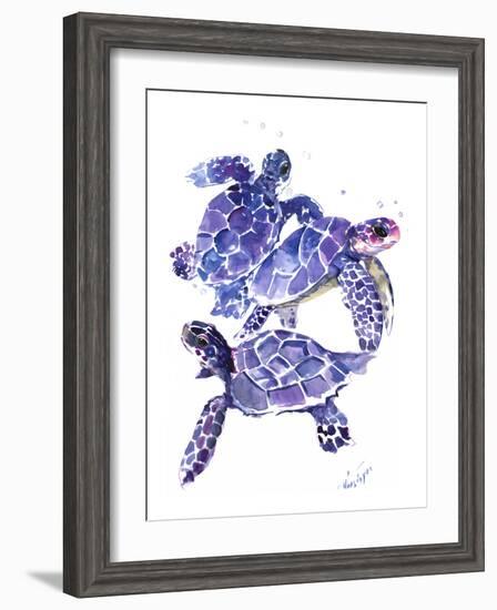 Seaturtles-Suren Nersisyan-Framed Art Print