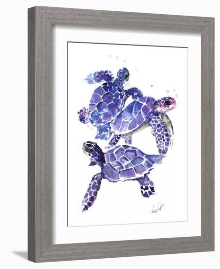 Seaturtles-Suren Nersisyan-Framed Art Print