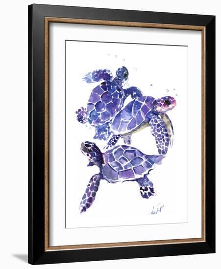 Seaturtles-Suren Nersisyan-Framed Art Print