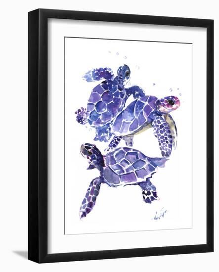 Seaturtles-Suren Nersisyan-Framed Art Print