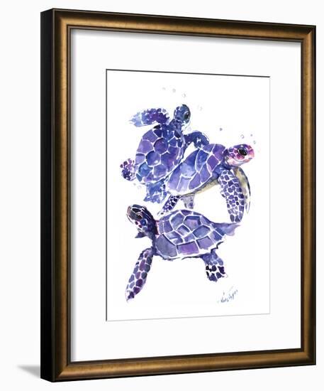 Seaturtles-Suren Nersisyan-Framed Art Print