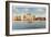 Seawall and Skyline, Corpus Christi, Texas-null-Framed Art Print