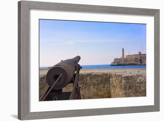 Seawall, El Morro Fort, Fortification, Havana, UNESCO World Heritage Site, Cuba-Keren Su-Framed Photographic Print