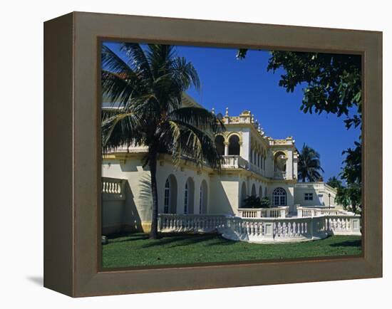 Seaward Facing Facade of Club Habana Famous as Prior Haven for the Rich and Famous, Havana, Cuba-Mark Hannaford-Framed Premier Image Canvas