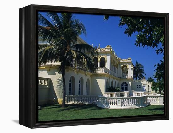 Seaward Facing Facade of Club Habana Famous as Prior Haven for the Rich and Famous, Havana, Cuba-Mark Hannaford-Framed Premier Image Canvas