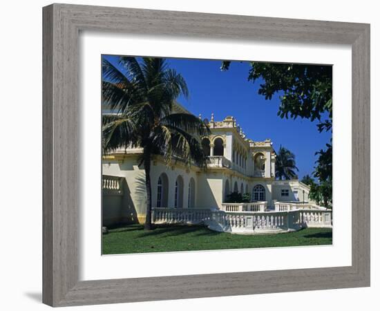 Seaward Facing Facade of Club Habana Famous as Prior Haven for the Rich and Famous, Havana, Cuba-Mark Hannaford-Framed Photographic Print