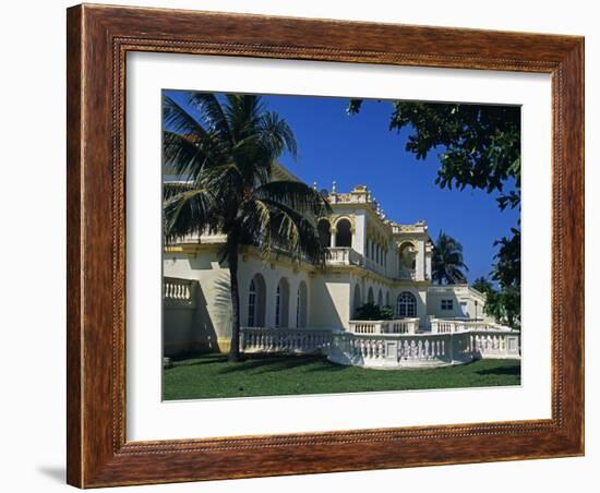 Seaward Facing Facade of Club Habana Famous as Prior Haven for the Rich and Famous, Havana, Cuba-Mark Hannaford-Framed Photographic Print