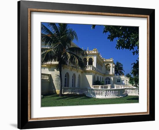 Seaward Facing Facade of Club Habana Famous as Prior Haven for the Rich and Famous, Havana, Cuba-Mark Hannaford-Framed Photographic Print