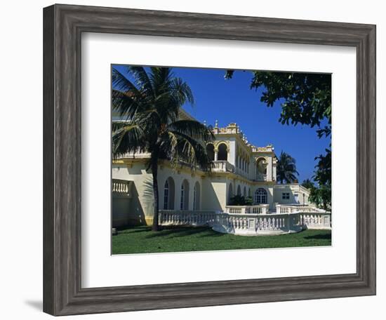 Seaward Facing Facade of Club Habana Famous as Prior Haven for the Rich and Famous, Havana, Cuba-Mark Hannaford-Framed Photographic Print