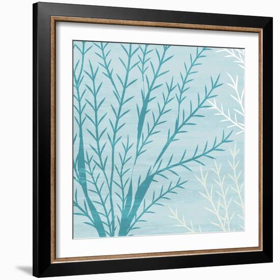 Seaweed Blue 2-Kimberly Allen-Framed Art Print