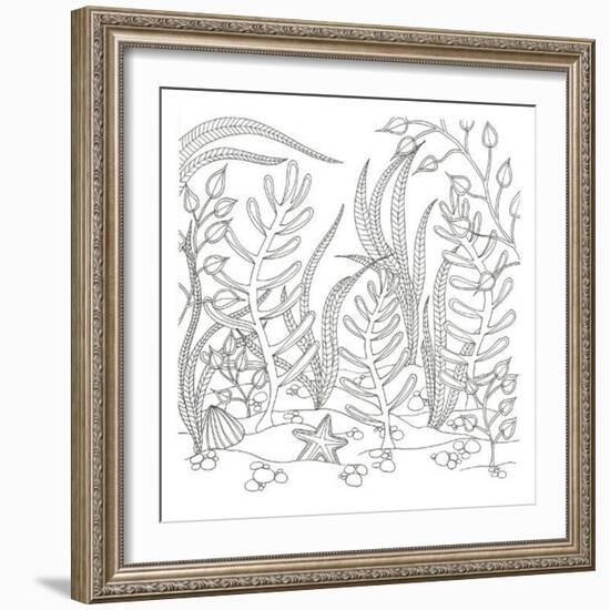 Seaweed Scenery-Pam Varacek-Framed Art Print
