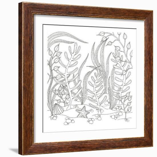 Seaweed Scenery-Pam Varacek-Framed Art Print