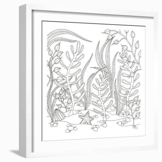 Seaweed Scenery-Pam Varacek-Framed Art Print