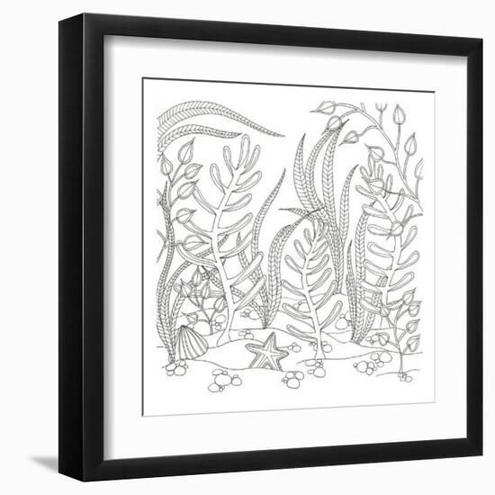 Seaweed Scenery-Pam Varacek-Framed Art Print