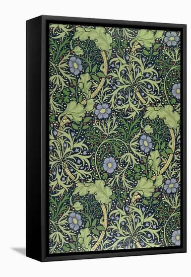 Seaweed Wallpaper Design, printed by John Henry Dearle-William Morris-Framed Premier Image Canvas