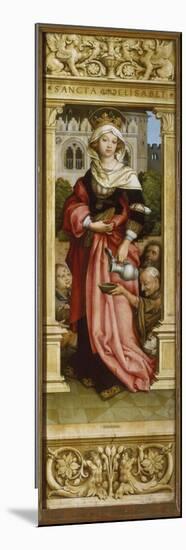 Sebastian Altarpiece. Interior of Right Wing: St. Elizabeth with Three Beggars, 1516-Hans Holbein the Younger-Mounted Giclee Print