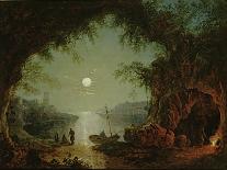 Moonlight Scene, Southampton, 1820-Sebastian Pether-Mounted Giclee Print