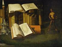 Still-Life with Statue, Books and Shells-Sebastian Stosskopf-Mounted Giclee Print