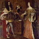 The Elector Ferdinand Maria and His Wife Henriette Adelaide. Mid-17th Century-Sebastiano Bombelli-Laminated Giclee Print