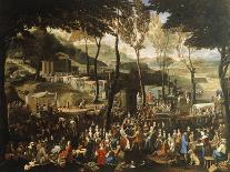 Fair at Saluzzo-Sebastiano Taricco-Framed Premier Image Canvas