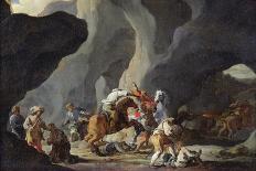 Laban Searching the Belongings of Jacob, C.1634-37 (Oil on Canvas)-Sebastien Bourdon-Giclee Print