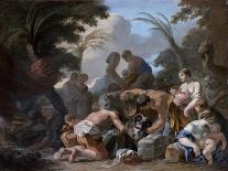 Laban Searching the Belongings of Jacob, C.1634-37 (Oil on Canvas)-Sebastien Bourdon-Giclee Print