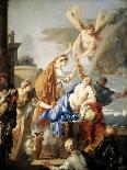 Pan and the Nymph Syrinx, 17th Century-Sébastien Bourdon-Giclee Print