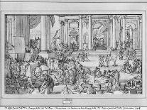 The Academy of Sciences and Fine Arts (Pen and Ink and Wash on Paper)-Sebastien I Le Clerc-Premier Image Canvas