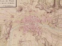 Map of Paris and Its Surroundings, from "Oisivetes"-Sebastien Le Pretre de Vauban-Giclee Print