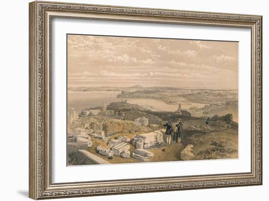 Sebastopol from Old Chersonese and Ancient Church of St Vladimir, 1856-William Simpson-Framed Giclee Print