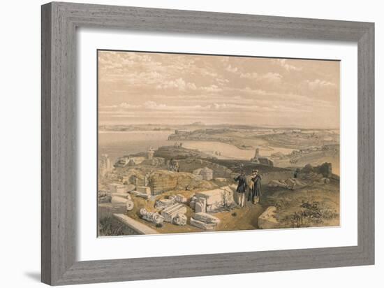 Sebastopol from Old Chersonese and Ancient Church of St Vladimir, 1856-William Simpson-Framed Giclee Print