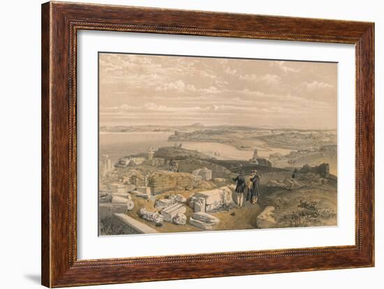 Sebastopol from Old Chersonese and Ancient Church of St Vladimir, 1856-William Simpson-Framed Giclee Print