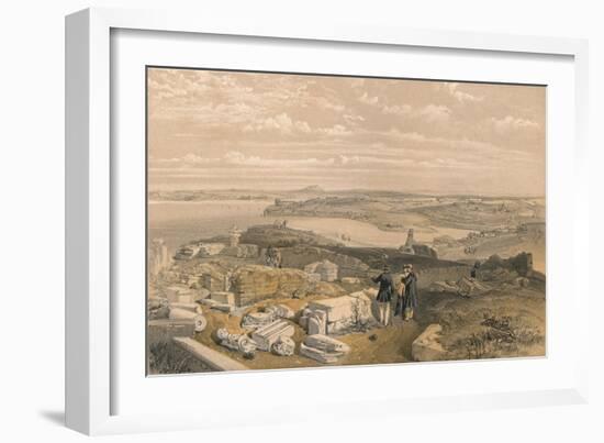 Sebastopol from Old Chersonese and Ancient Church of St Vladimir, 1856-William Simpson-Framed Giclee Print