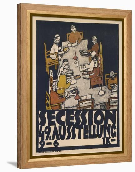 Secession 49. Ausstellung (Secession 49. Exhibition), 1918 (Colour Litho)-Egon Schiele-Framed Premier Image Canvas