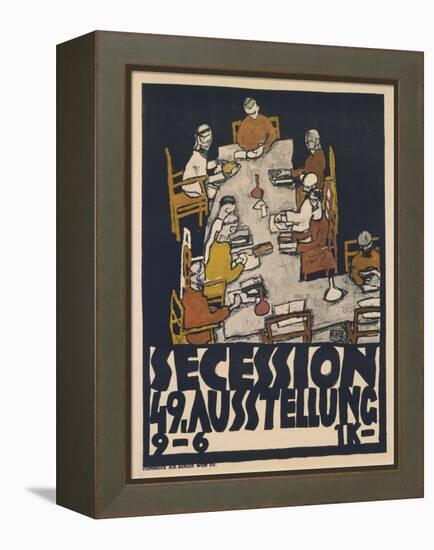 Secession 49. Ausstellung (Secession 49. Exhibition), 1918 (Colour Litho)-Egon Schiele-Framed Premier Image Canvas